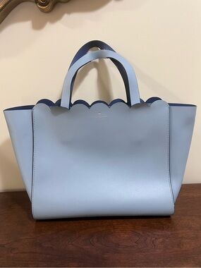 Kate Spade NY Magnolia Street Mina Tote Purse in Blue